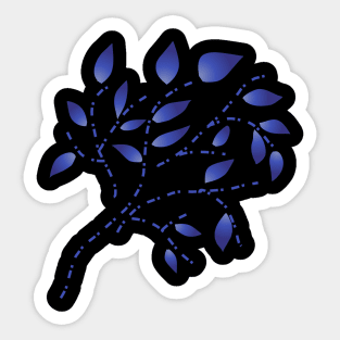 Fantasy flower vector Sticker